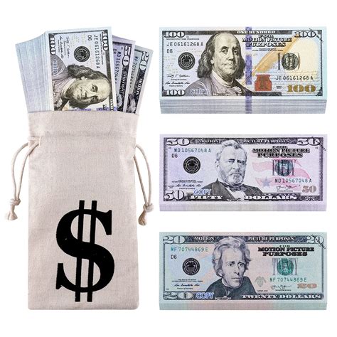 fake bag of money|prop money bag.